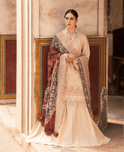 NUREH Maya Embroidered Khaddar Unstitched 3Pc Suit NW-67