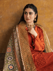 NUREH Maya Embroidered Khaddar Unstitched 3Pc Suit NW-69
