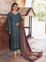 NUREH Maya Embroidered Khaddar Unstitched 3Pc Suit NW-72