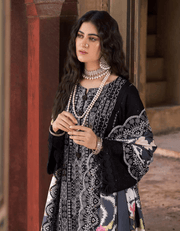NUREH Maya Embroidered Khaddar Unstitched 3Pc Suit NW-73