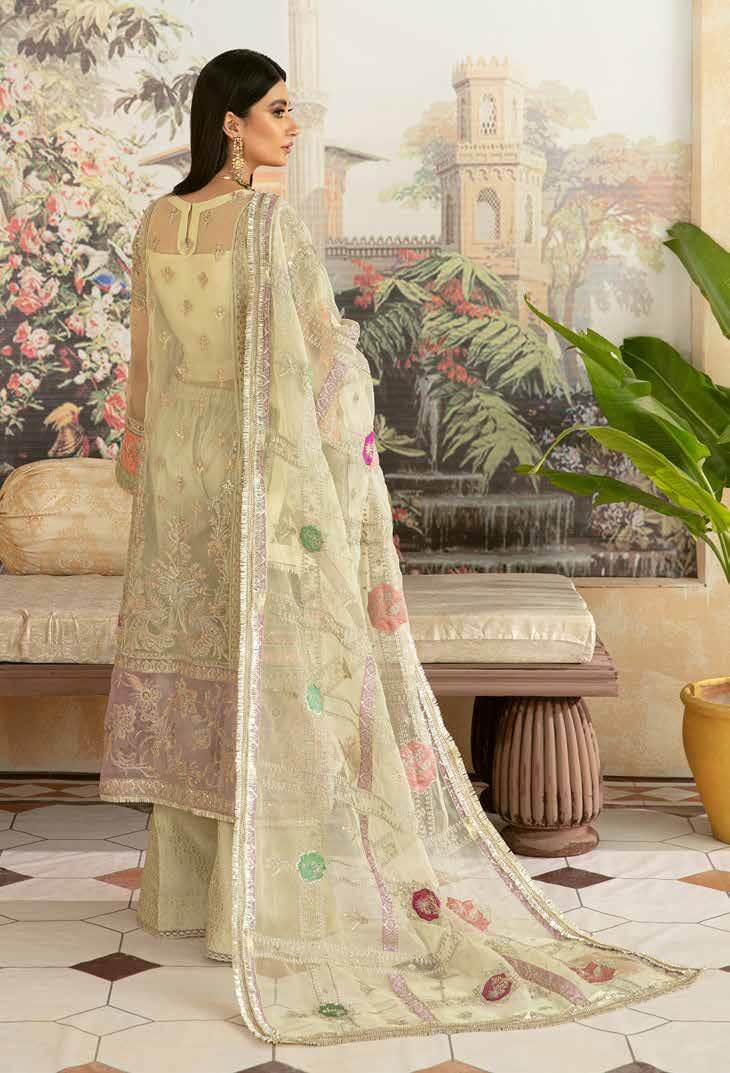 Maryam Hussain Marwa Festive Unstitched 3Pc Suit D-09 NAAZ