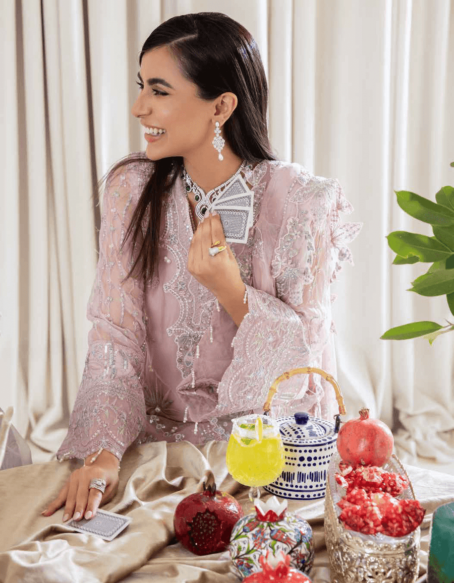 NUREH Elanora Unstitched Luxury Chiffon 3Pc Suit NEL-07 SPLENDID