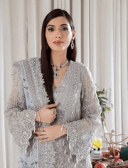NUREH Elanora Unstitched Luxury Chiffon 3Pc Suit NEL-09 RADIANT