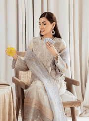 NUREH Elanora Unstitched Luxury Chiffon 3Pc Suit NEL-10 PROMINENT
