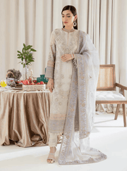 NUREH Elanora Unstitched Luxury Chiffon 3Pc Suit NEL-10 PROMINENT