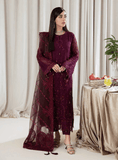 NUREH Elanora Unstitched Luxury Chiffon 3Pc Suit NEL-12 GLAMOUROUS