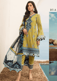 Noor By Saadia Asad Luxury Lawn 2021 Embroidered 3 Piece Suit D-7A - FaisalFabrics.pk