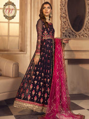 Noor E Rang By Zarif Luxury Unstitched Chiffon 3Pc Suit ZF-01 Mahjabeen - FaisalFabrics.pk