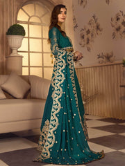 Noor E Rang By Zarif Luxury Unstitched Chiffon 3Pc Suit ZF-07 Farahnoush - FaisalFabrics.pk