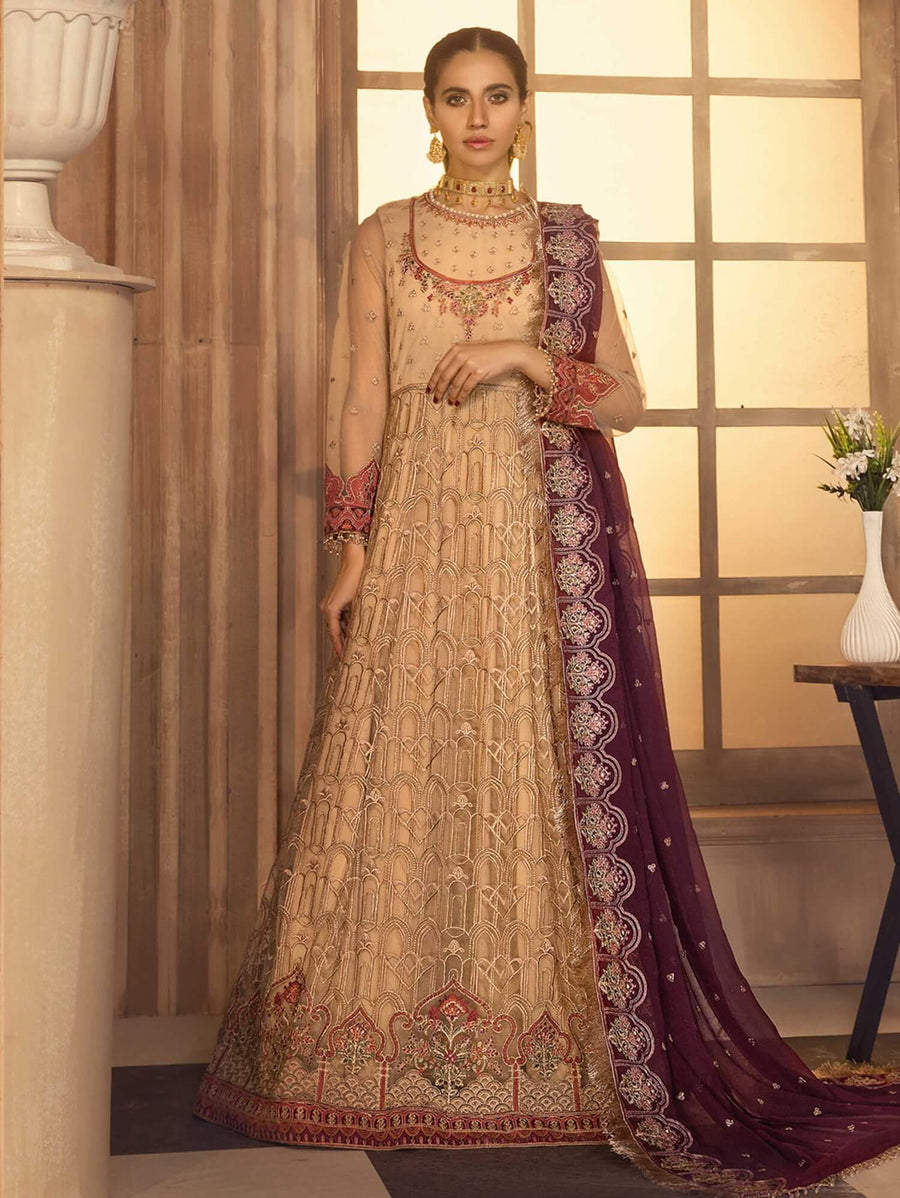 Noor E Rang By Zarif Luxury Unstitched Chiffon 3Pc Suit ZF-08 Andaaz - FaisalFabrics.pk