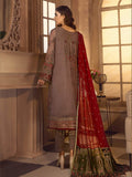 Noor E Rang By Zarif Luxury Unstitched Chiffon 3Pc Suit ZF-10 Rang Reza - FaisalFabrics.pk