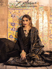 Nureh Exclusive Winter'21 Embroidered Leather Peach 3PC Suit NE-13 - FaisalFabrics.pk