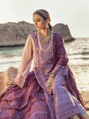 NUREH Exclusive Embroidered Swiss Lawn 3Pc Suit NE-27 Cerise - FaisalFabrics.pk