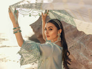 NUREH Exclusive Embroidered Swiss Lawn 3Pc Suit NE-31 Shell Shine - FaisalFabrics.pk