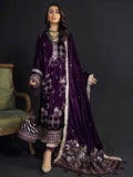 NUREH Maya Unstitched Luxury Velvet 3PC Suit NV-14 Empress Lily - FaisalFabrics.pk
