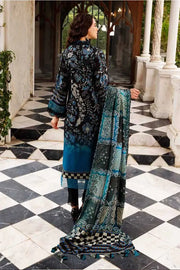 NUREH Gardenia Embroidered Slub Linen Unstitched 3Pc Suit NWG-83\
