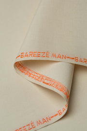 Bareeze Man Boski ( 8 Pound ) Unstitched Fabric - Off White