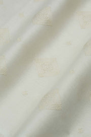 Bareeze Man Spray Embroidered Unstitched Fabric for Summer - Off White