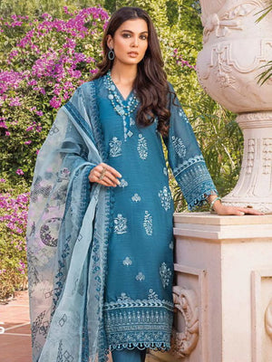 GulAhmed Summer Premium Embroidered Lawn Unstitched 3Pc Suit OG-32005