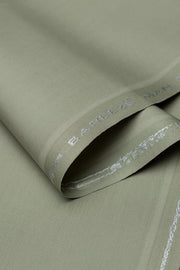 Bareeze Man Egyptian Cotton 1/1 Unstitched Fabric for Summer - Olive