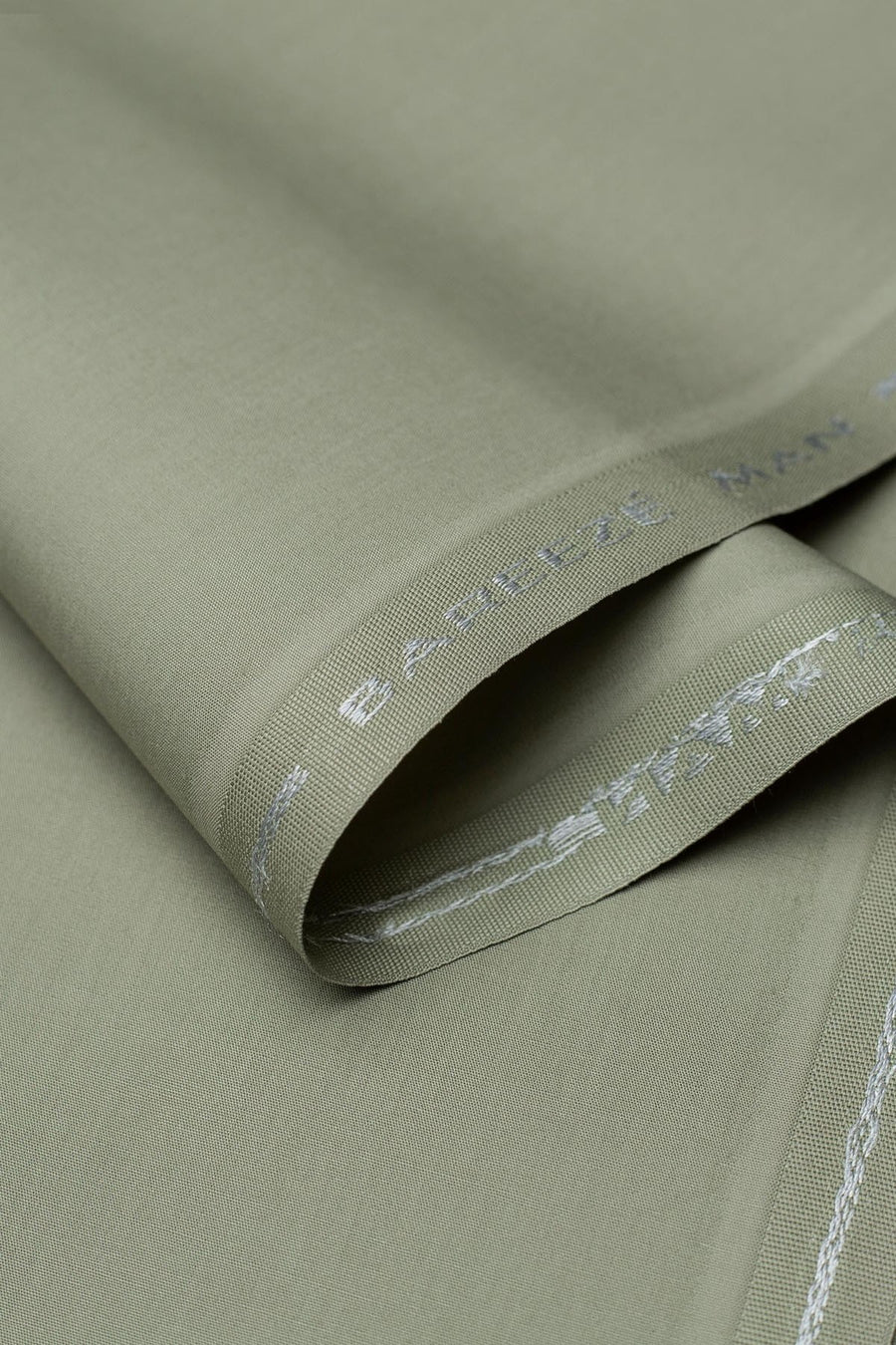 Bareeze Man Egyptian Cotton 1/1 Unstitched Fabric for Summer - Olive