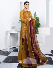 SIFA Luxury Formals Pret - OLIVE ORCHID