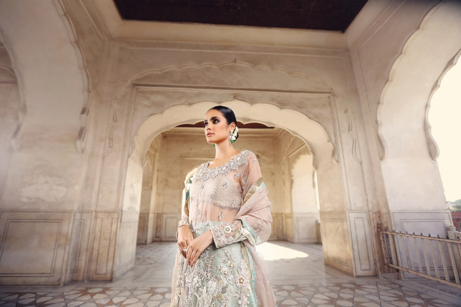 Sumaria’s Couture Formal Stitched 3Pc Suit - OMBRE FANTASY