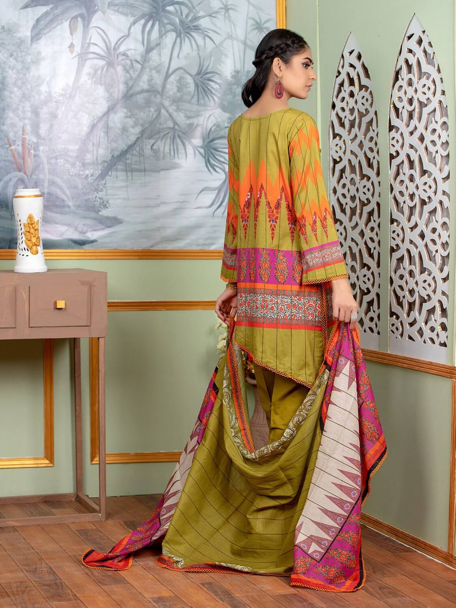 Regalia Orchid Vol-03 Digital Printed 3 Piece Lawn Suit OR-08 - FaisalFabrics.pk