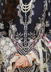 KAHF Premium Embroidered Luxury Lawn Unstitched 3Pc Suit KLC-07B