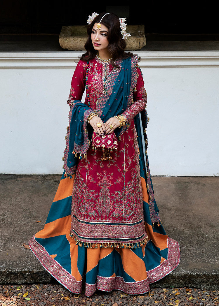 Hussain Rehar Roshan Luxury Lawn Unstitched 3 Piece Suit - Kaner