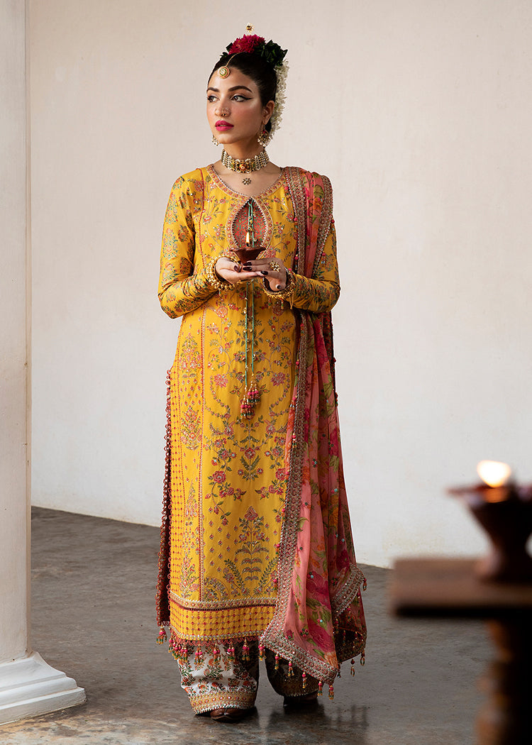 Hussain Rehar Roshan Luxury Lawn Unstitched 3 Piece Suit - Bahaar