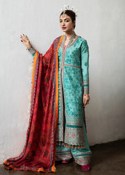 Hussain Rehar Roshan Luxury Lawn Unstitched 3 Piece Suit - Sosaan