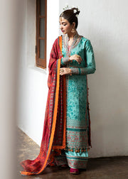 Hussain Rehar Roshan Luxury Lawn Unstitched 3 Piece Suit - Sosaan