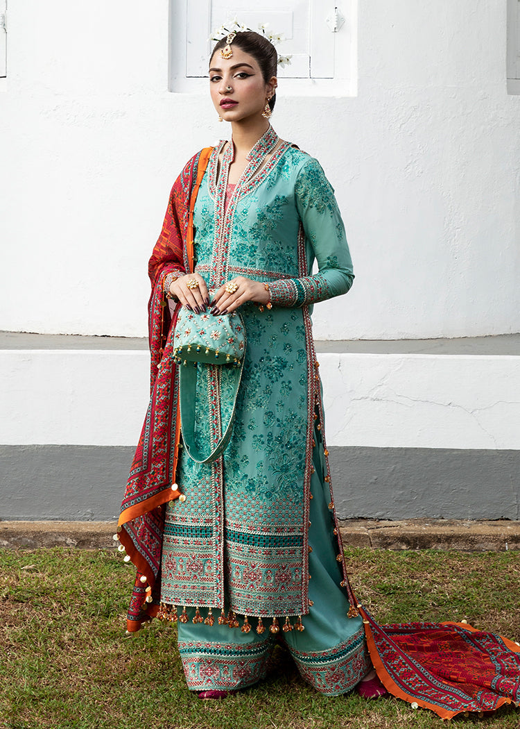 Hussain Rehar Roshan Luxury Lawn Unstitched 3 Piece Suit - Sosaan