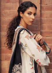 ZAHA Modern Scapes Unstitched Embroidered Khaddar 3Pc Suit ZW-20-06 Pareeha