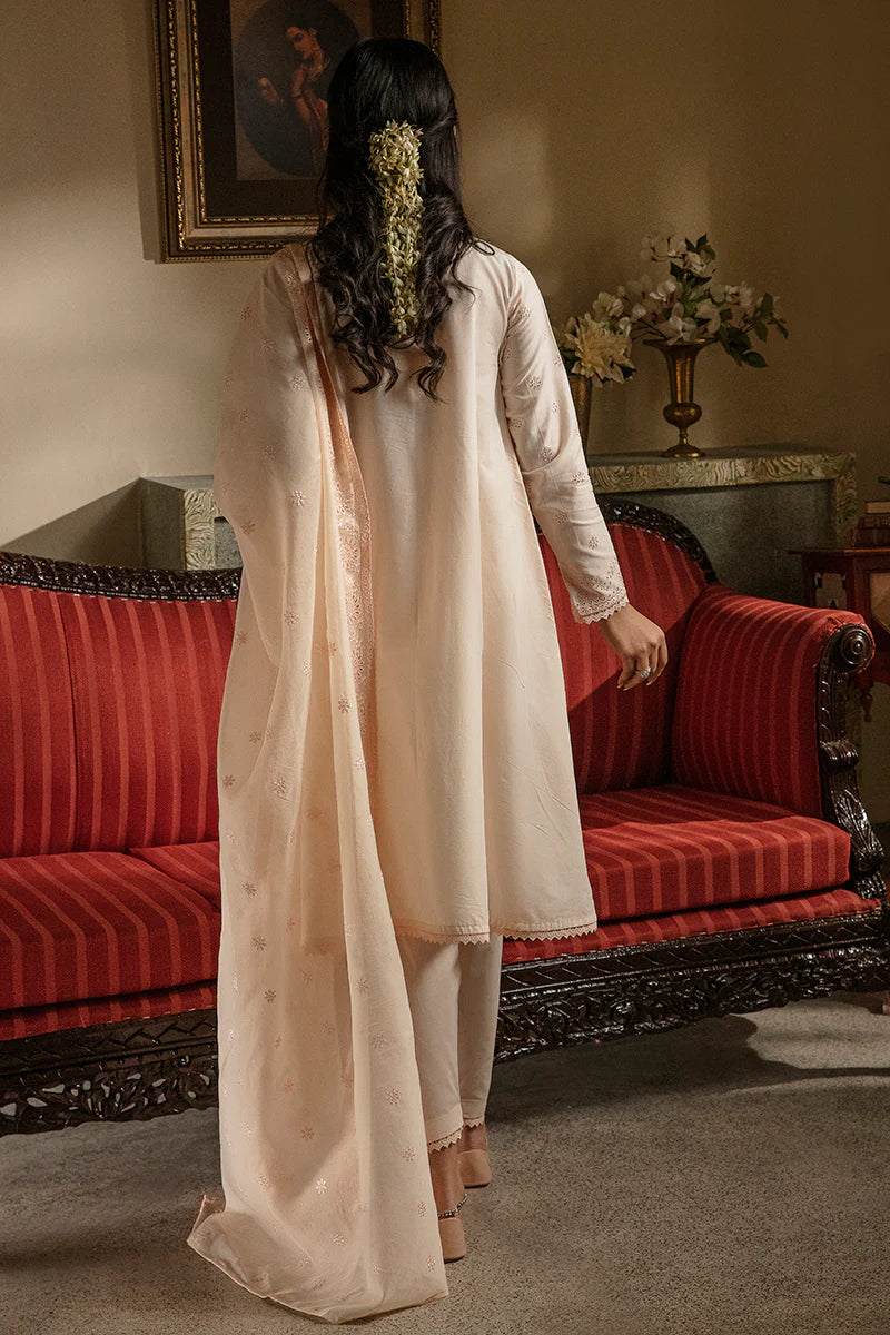 Cross Stitch Chikankari Lawn Unstitched 3 Piece Suit - PEACH FUZZ