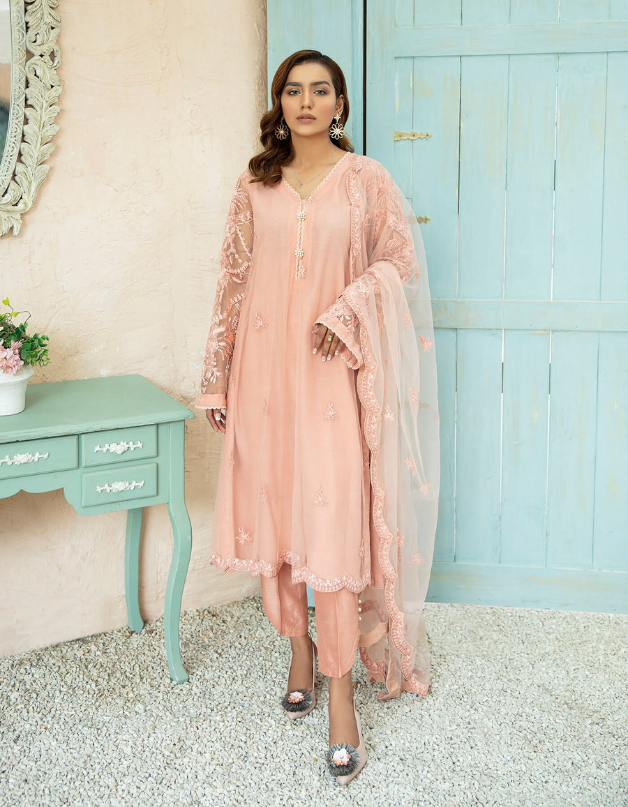 SIFA Luxury Formals Pret - PEACH SORBET