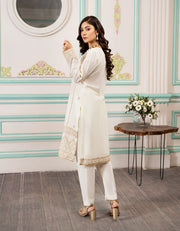 SIFA Dahlia Lawn Pret - PEARL IVORY