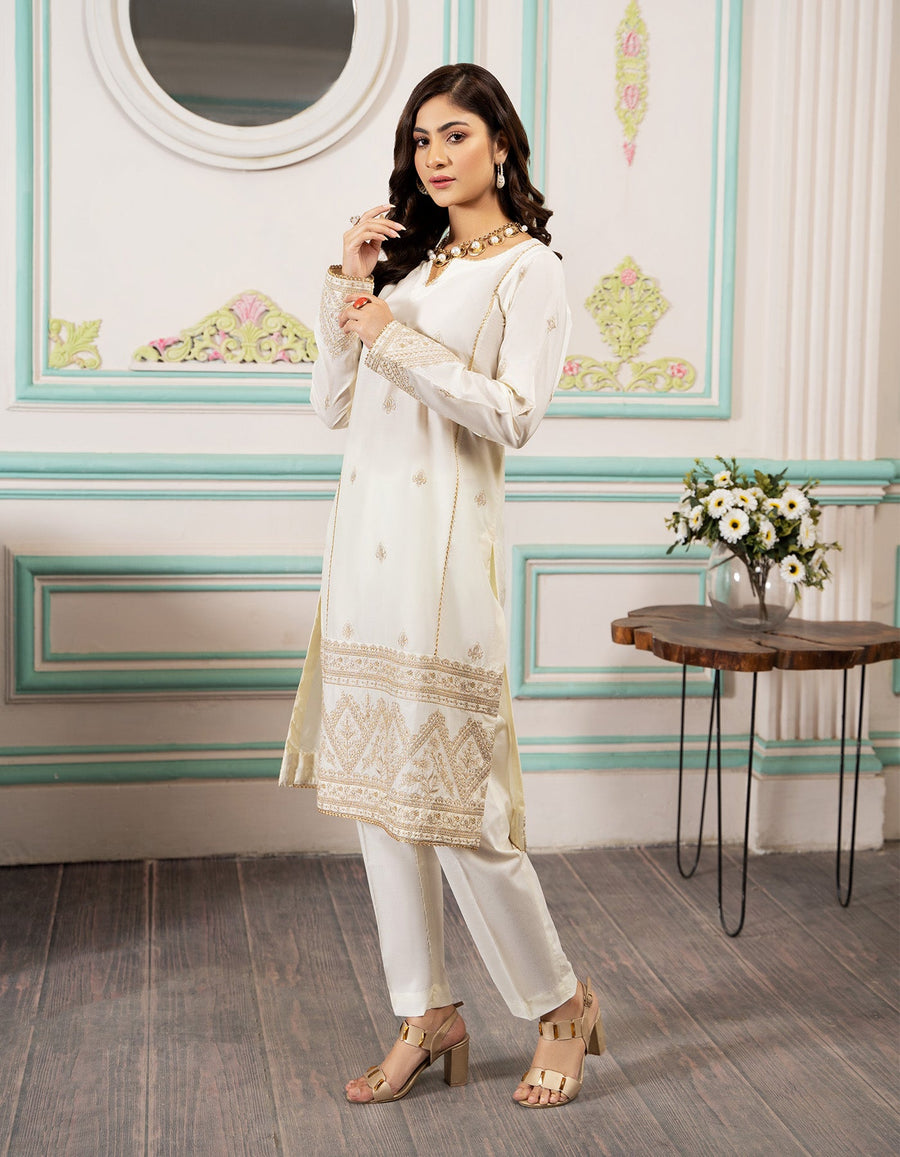 SIFA Dahlia Lawn Pret - PEARL IVORY