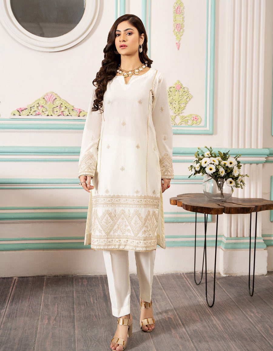 SIFA Dahlia Lawn Pret - PEARL IVORY