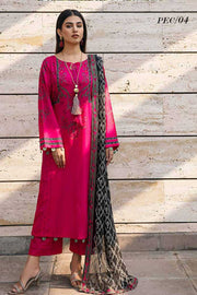 Charizma Sheen Vol-01 Unstitched Printed Lawn 3 Piece Suit PEC-04