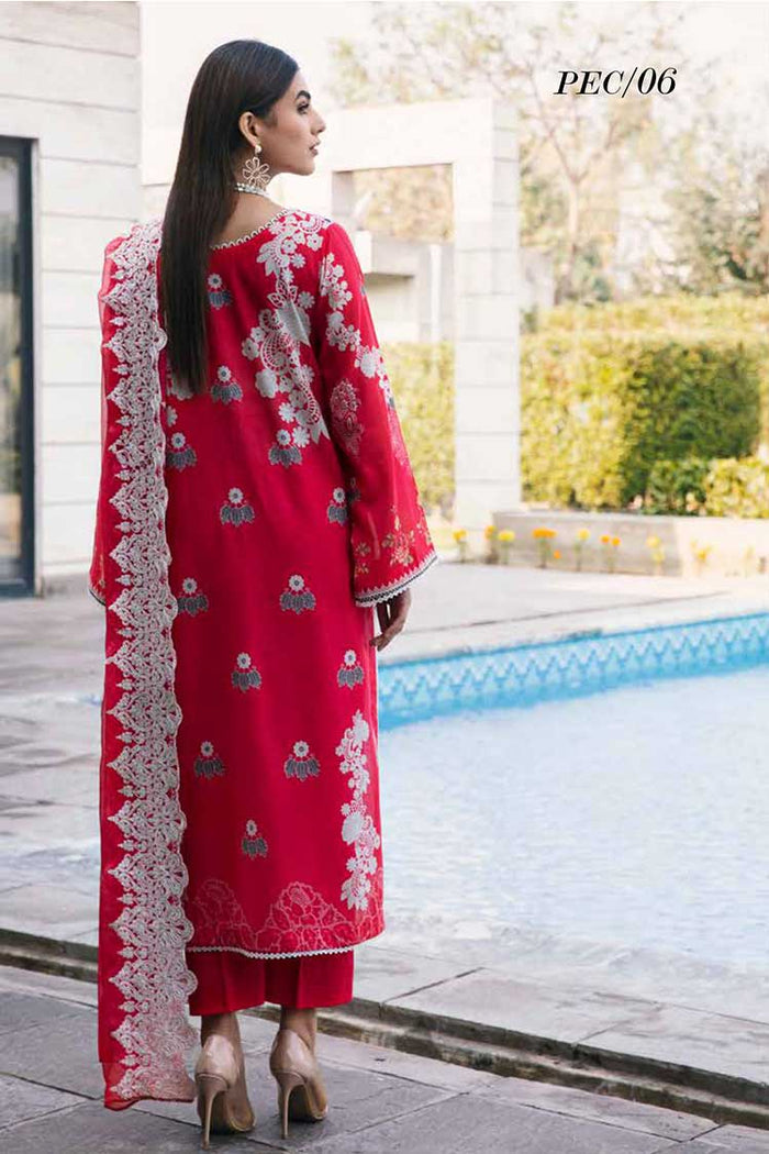 Charizma Sheen Vol-01 Unstitched Printed Lawn 3 Piece Suit PEC-06