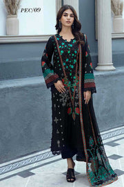 Charizma Sheen Vol-01 Unstitched Printed Lawn 3 Piece Suit PEC-09