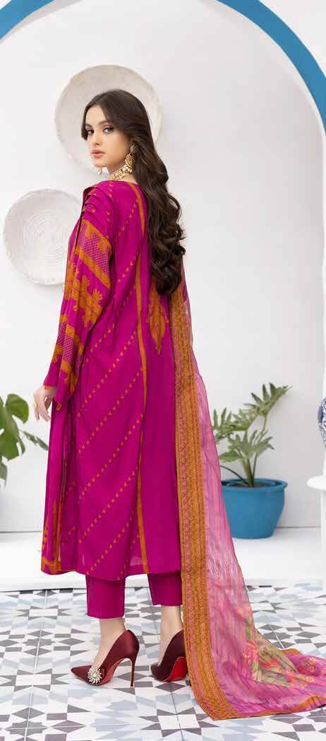 Charizma Print Melody Fall Winter Unstitched Marina 3Pc Suit PEW-01