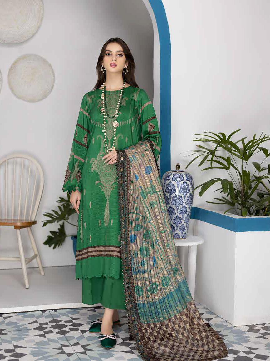 Charizma Print Melody Fall Winter Unstitched Marina 3Pc Suit PEW-06