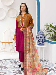 Charizma Print Melody Fall Winter Unstitched Marina 3Pc Suit PEW-07