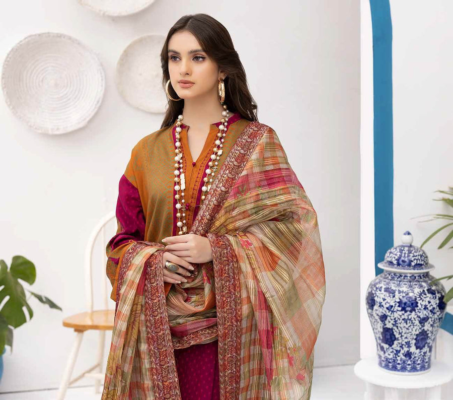 Charizma Print Melody Fall Winter Unstitched Marina 3Pc Suit PEW-07