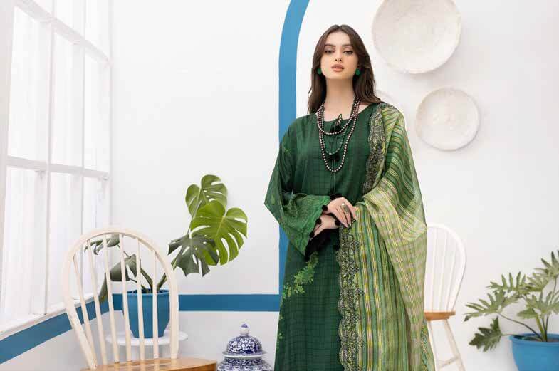 Charizma Print Melody Fall Winter Unstitched Marina 3Pc Suit PEW-08