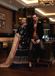 MUSHQ Destiny Luxury Velvet Unstitched 3Pc Suit MV22-07 PHANASM