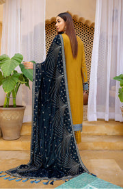 Waresha Luxury Embroidered Sweet Leather Unstitched 3Pc Suit PL-604
